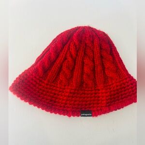 Patagonia Vibrant Red Knit Hat